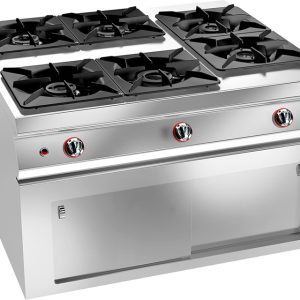 6 BURNER GAS RANGE ON AMBIENT CUPBOARD