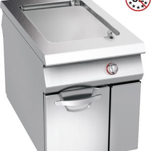ELECTRIC GRIDDLE WITH SMOOTH MILD STEEL PLATE ON CABINET